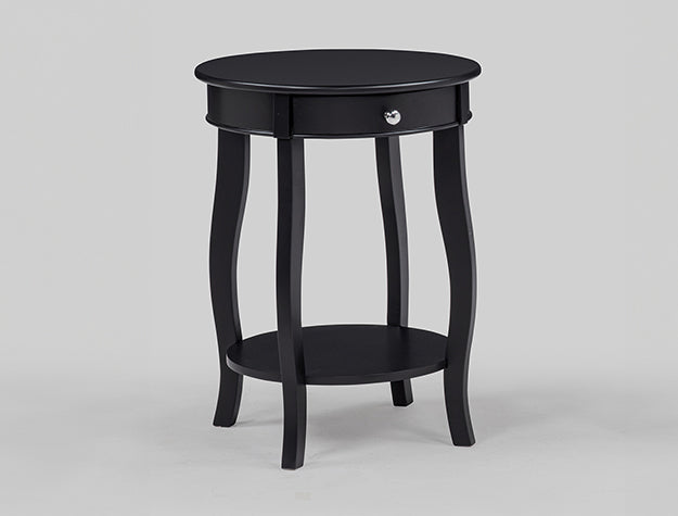 4903BK JACIE CHAIRSIDE TABLE BLACK