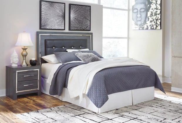 B214-57 QUEEN UPHOLSTERED PANEL HEADBOARD