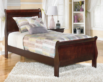 B376-53 TWIN SLEIGH HEADBOARD AND FOOTBOARD