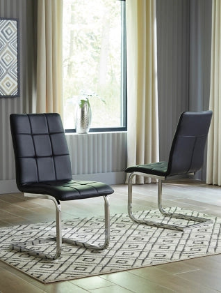 D275-01 MADANERE BLACK DINING CHAIR (SOLD AS-IS - NO WARRANTY)