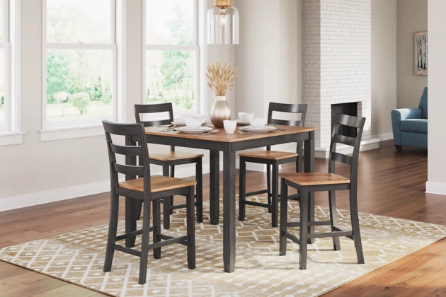 D396-223 Gesthaven Counter Table Set (5/CN)