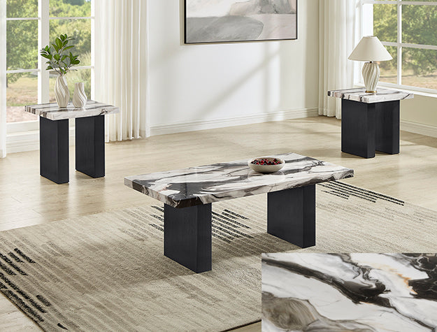 4120SET VEGA 3-PK FAUX MBL CKTL SET