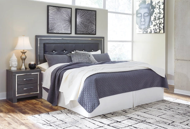 B214-58 KING/CAL KING UPHOLSTERED PANEL HEADBOARD