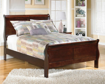B376-55 FULL SLEIGH HEADBOARD AND FOOTBOARD