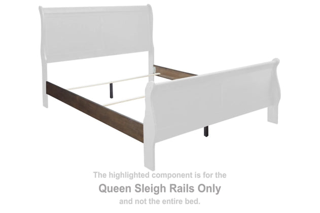 B398-96 QUEEN SLEIGH RAILS