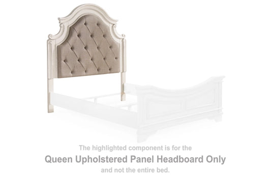 B743-57 QUEEN UPHOLSTERED PANEL HEADBOARD